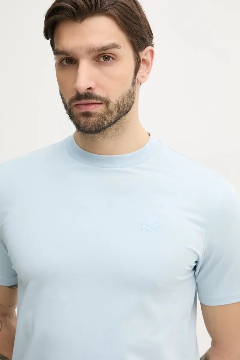 Karl Lagerfeld T-shirt Uomo Blu 3313146 miniatura 4