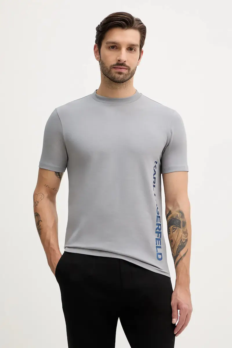 Karl Lagerfeld T-shirt Uomo Grigio 3919017