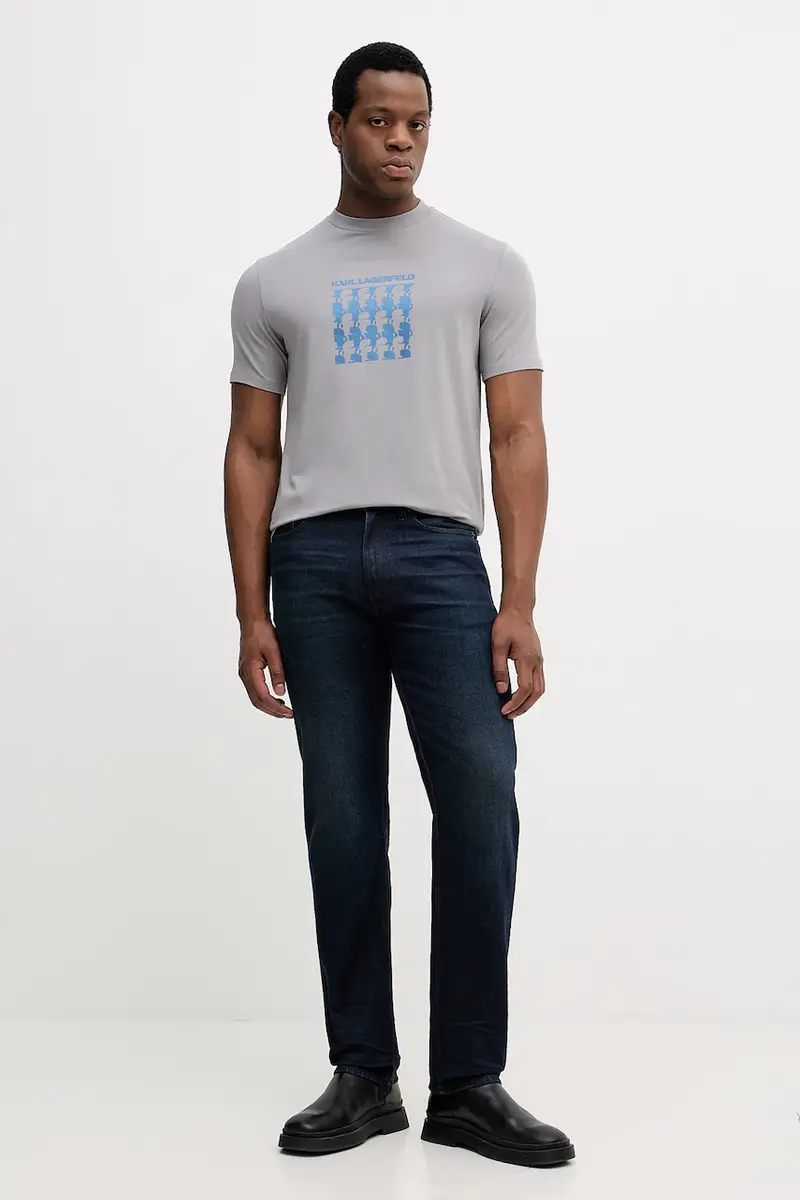 Karl Lagerfeld T-shirt Uomo Grigio 3919061 miniatura 2
