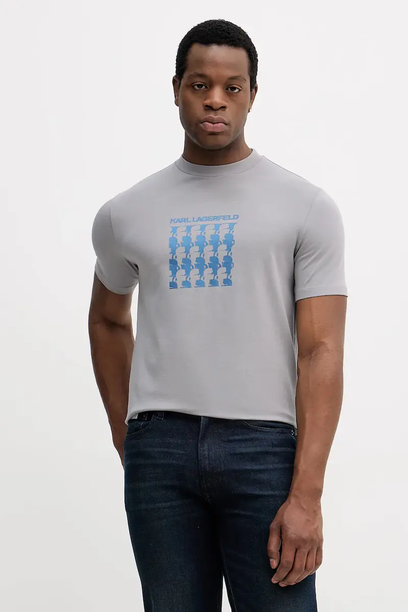 Karl Lagerfeld T-shirt Uomo Grigio 3919061