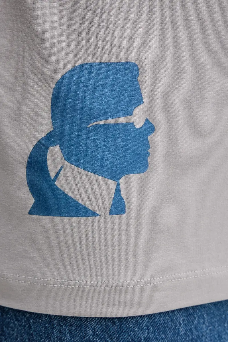 Karl Lagerfeld T-shirt Uomo Grigio 3919012 miniatura 5