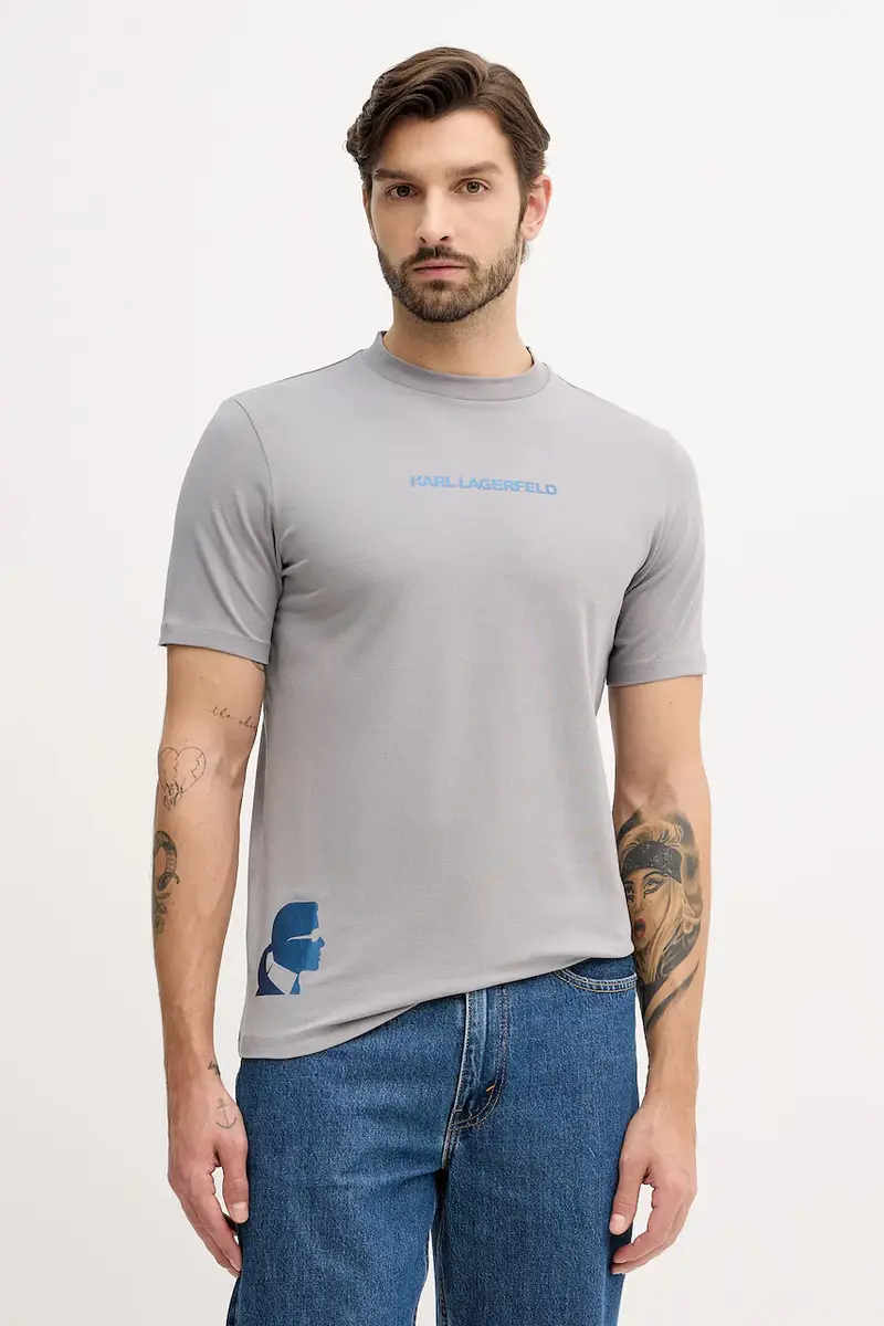 Karl Lagerfeld T-shirt Uomo Grigio 3919012