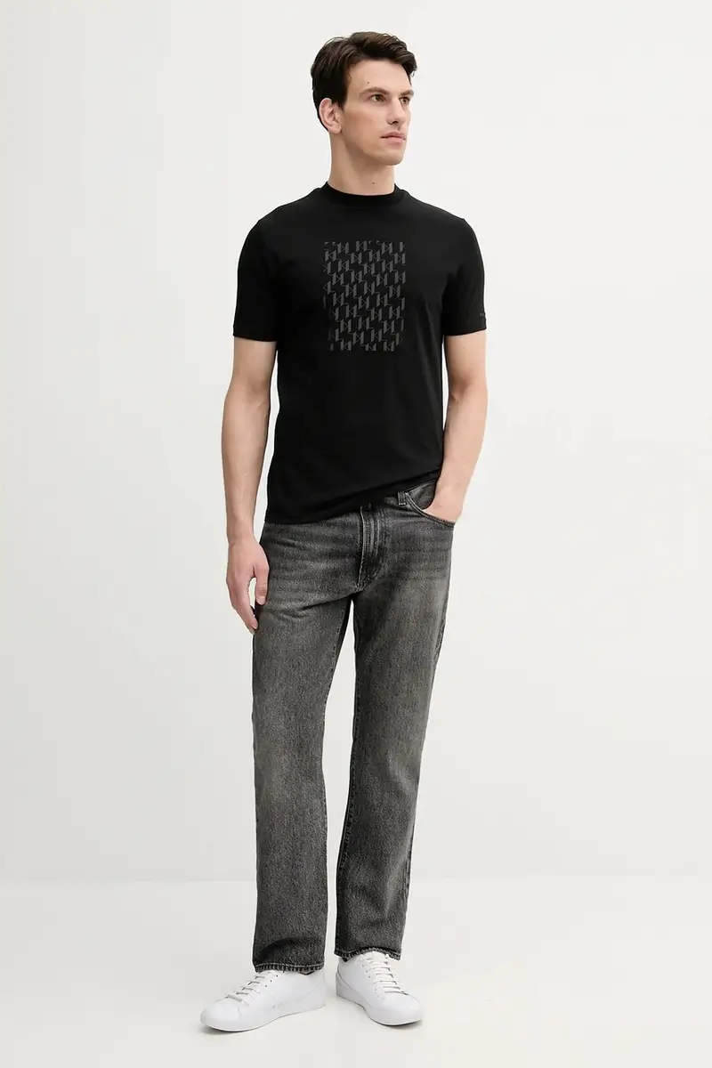 Karl Lagerfeld T-shirt Uomo Nero 3263848 miniatura 2