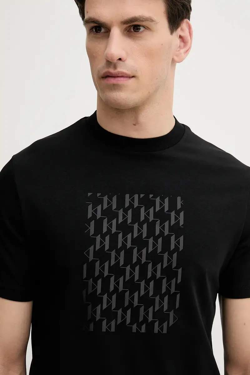 Karl Lagerfeld T-shirt Uomo Nero 3263848 miniatura 4