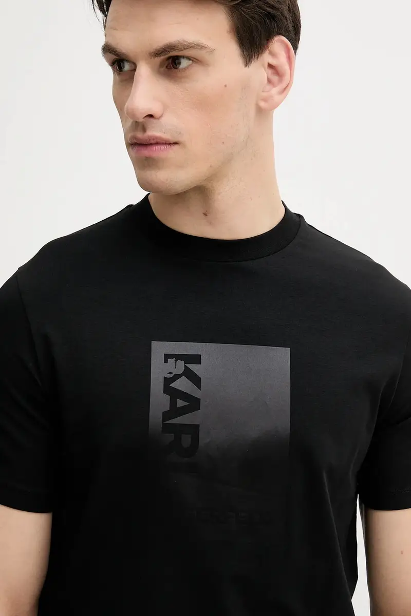 Karl Lagerfeld T-shirt Uomo Nero 3151695 miniatura 4