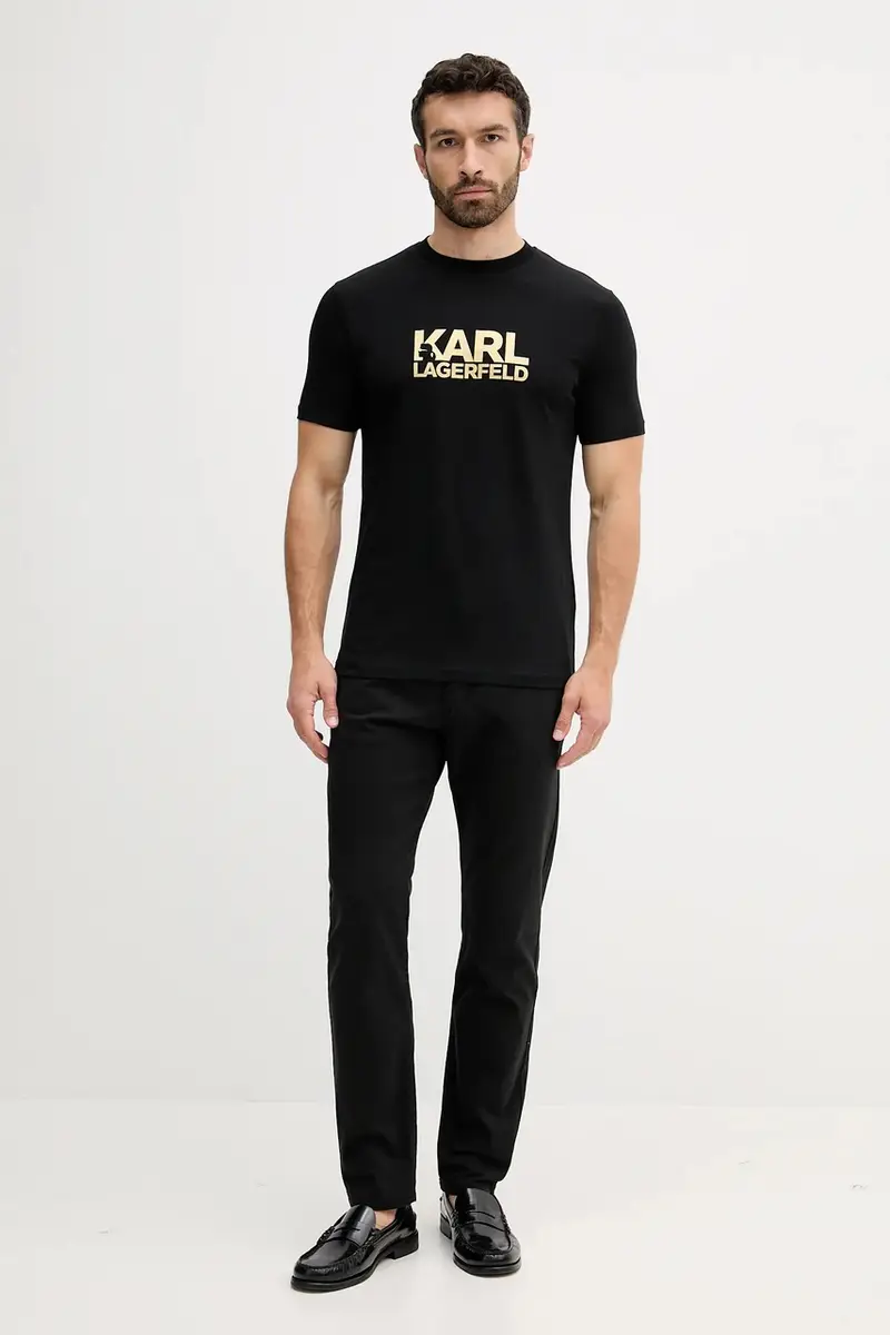 Karl Lagerfeld T-shirt Uomo Nero 3263732 miniatura 2