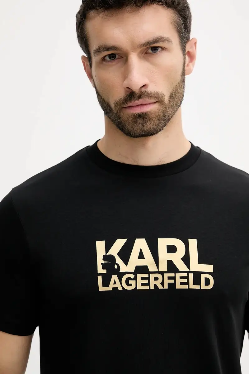 Karl Lagerfeld T-shirt Uomo Nero 3263732 miniatura 4