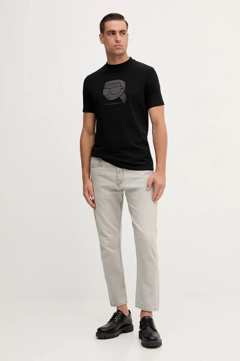 Karl Lagerfeld T-shirt Uomo Nero 3275607 miniatura 2