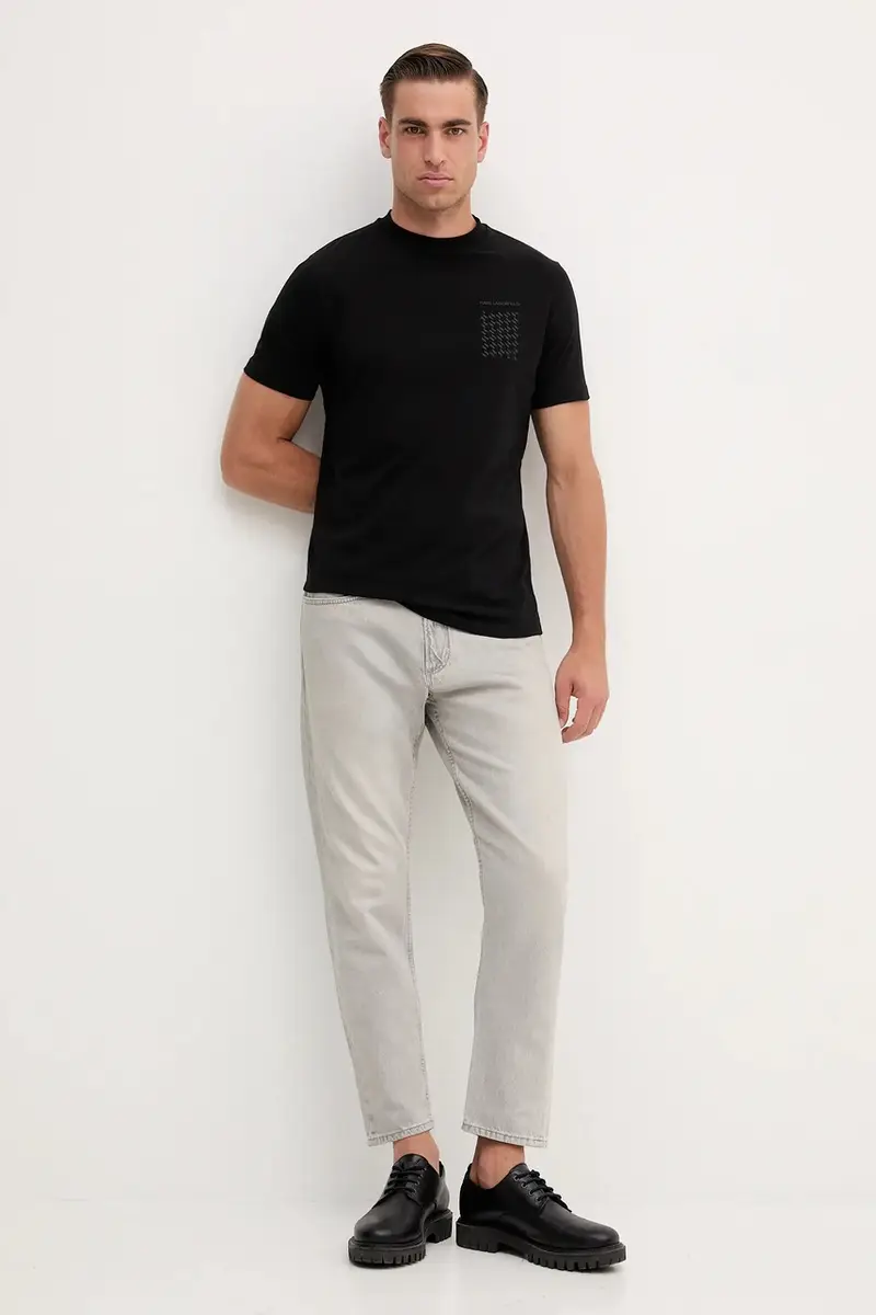 Karl Lagerfeld T-shirt Uomo Nero 3275606 miniatura 2