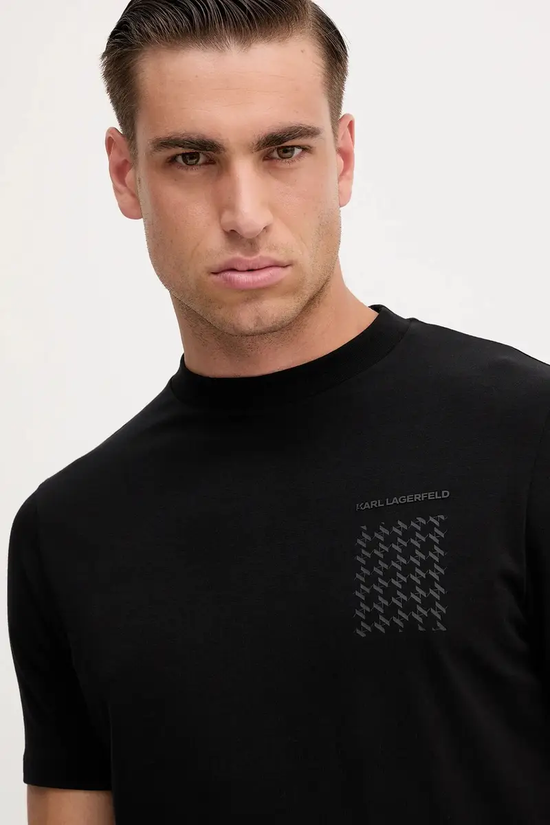 Karl Lagerfeld T-shirt Uomo Nero 3275606 miniatura 4