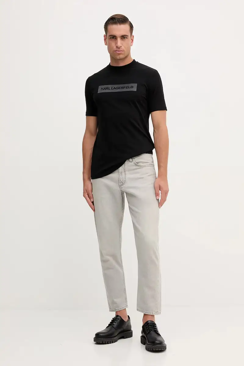 Karl Lagerfeld T-shirt Uomo Nero 3275610 miniatura 2