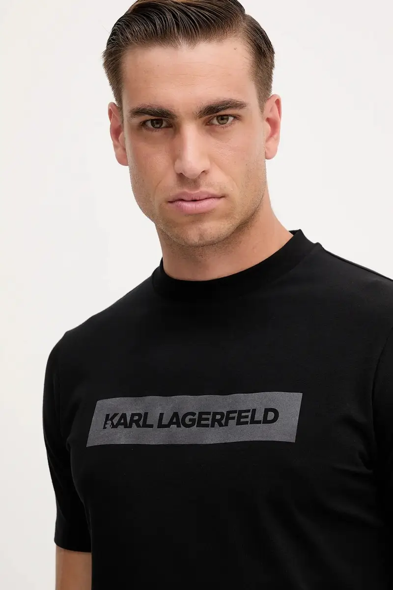 Karl Lagerfeld T-shirt Uomo Nero 3275610 miniatura 4