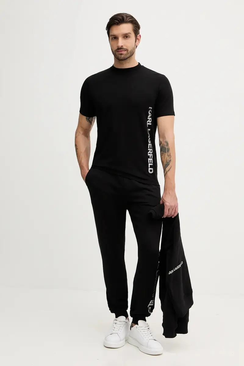 Karl Lagerfeld T-shirt Uomo Nero 3920310 miniatura 2