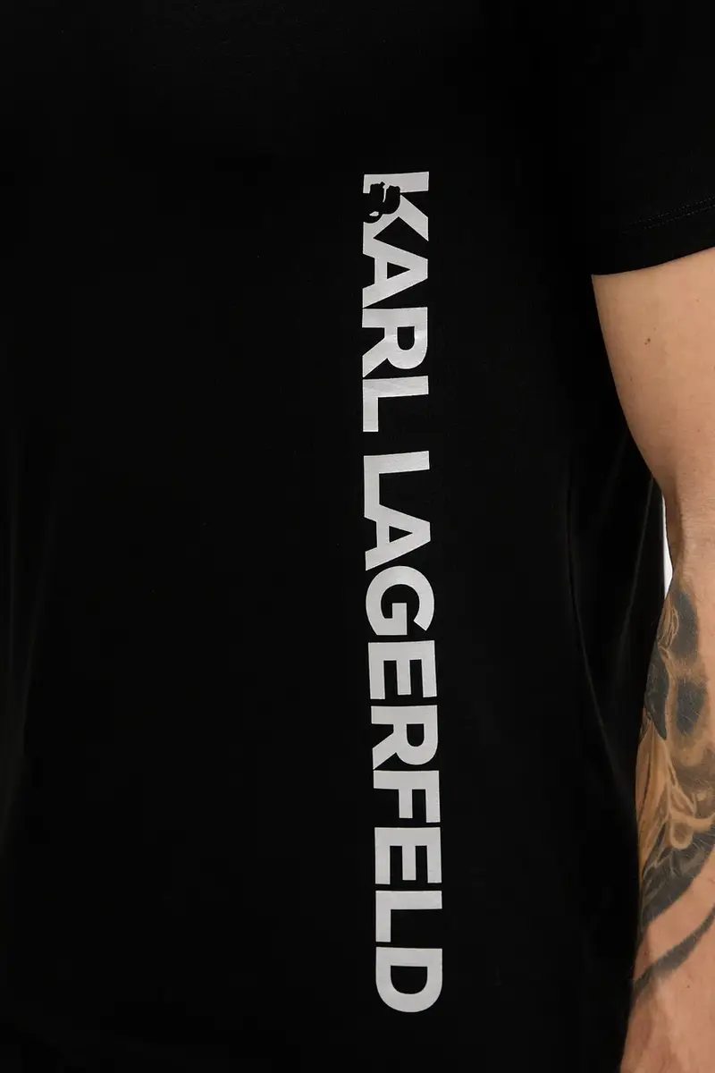 Karl Lagerfeld T-shirt Uomo Nero 3920310 miniatura 5
