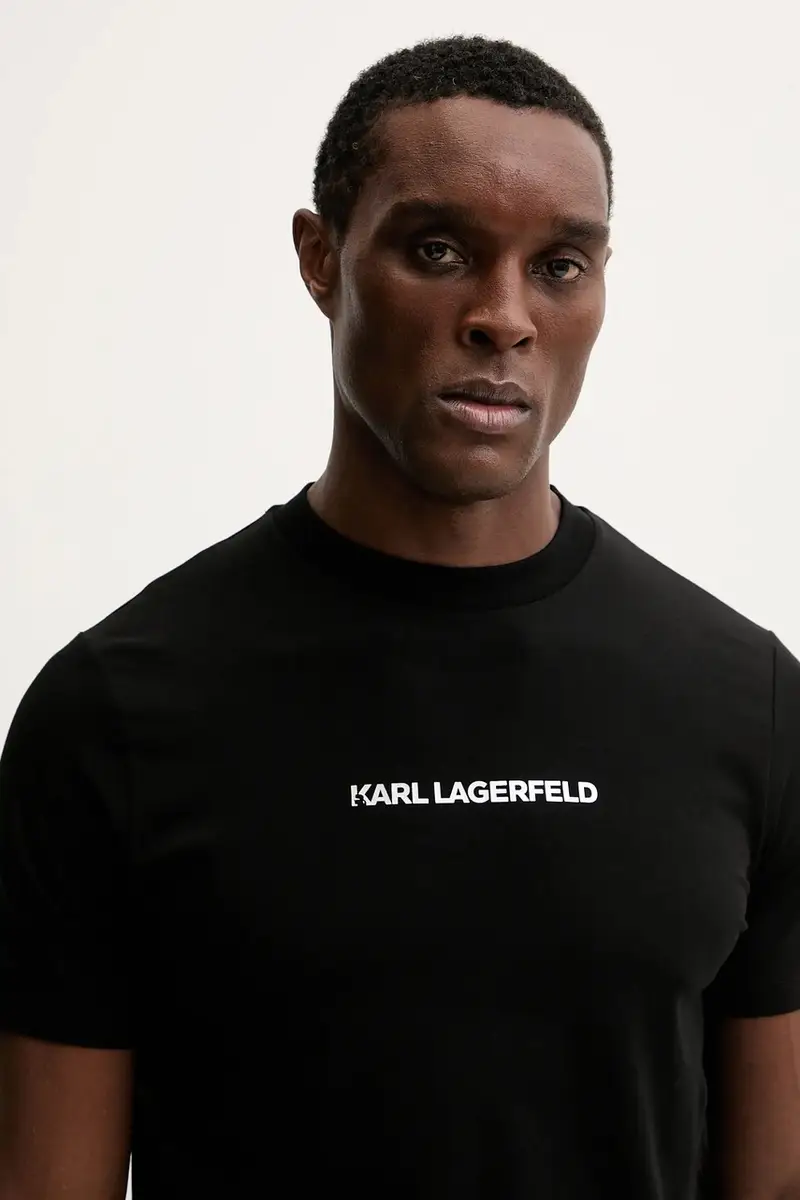 Karl Lagerfeld T-shirt Uomo Nero 3920293 miniatura 4