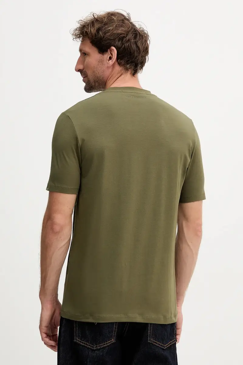 Karl Lagerfeld T-shirt Uomo Verde 3277548 miniatura 3