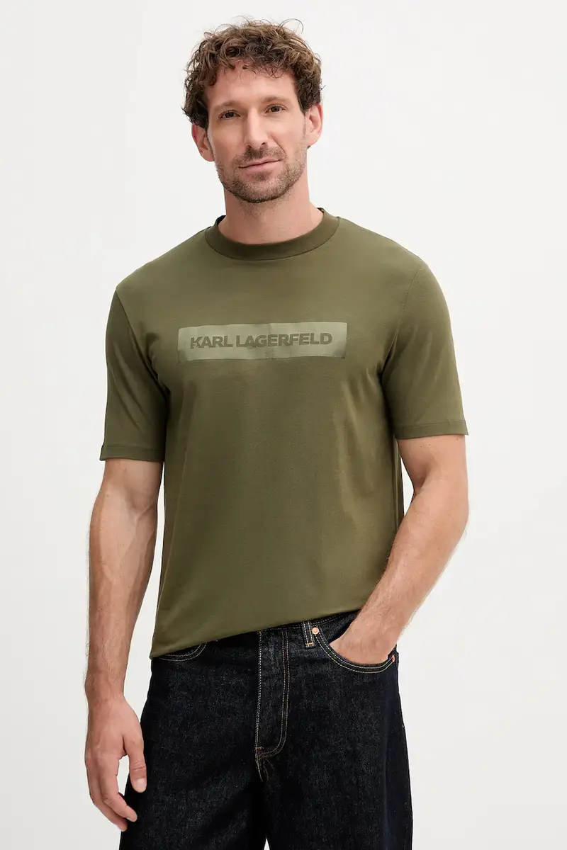 Karl Lagerfeld T-shirt Uomo Verde 3277548