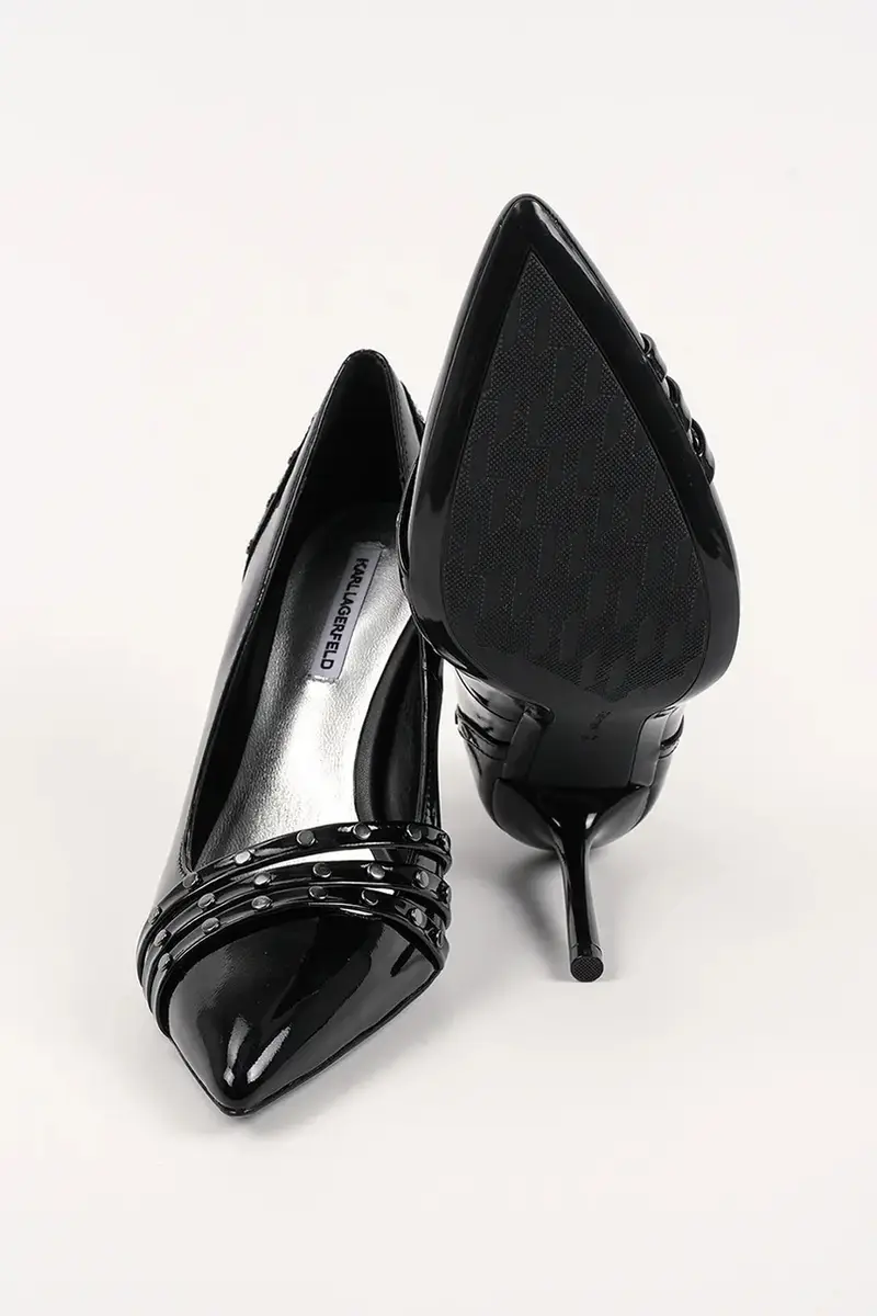 tacchi in pelle SARABANDE colore nero KL30927 miniatura 5