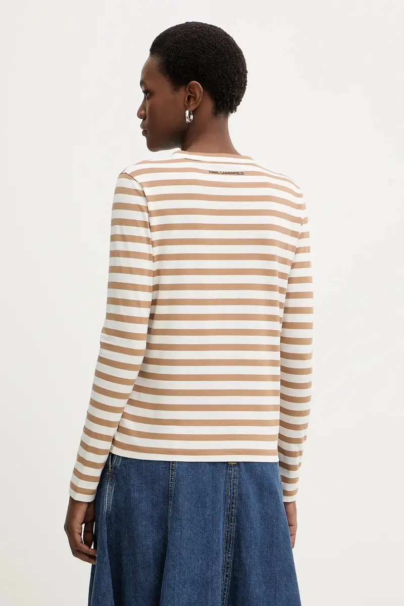 Karl Lagerfeld Top Beige 4147811 miniatura 3