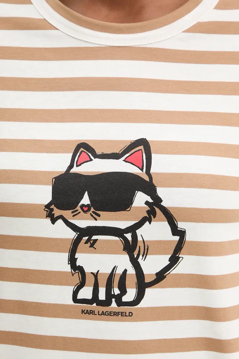 Karl Lagerfeld Top Beige 4147811 miniatura 5