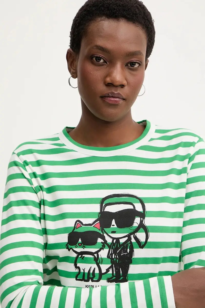 Karl Lagerfeld Top Verde 4151226 miniatura 4