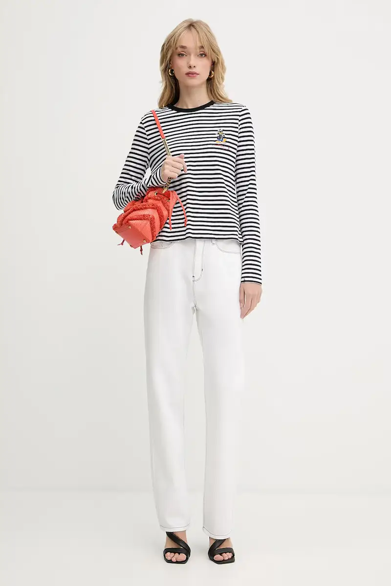 top a maniche lunghe in cotone KL X DISNEY colore nero A3W17091 miniatura 2