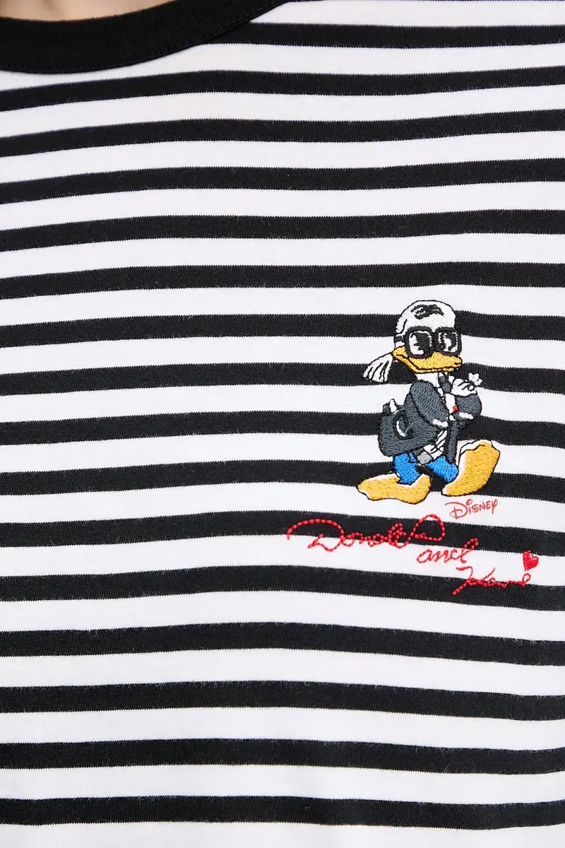 top a maniche lunghe in cotone KL X DISNEY colore nero A3W17091 miniatura 5