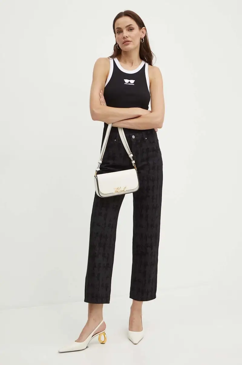 Karl Lagerfeld Top Donna Nero 3149856 miniatura 2