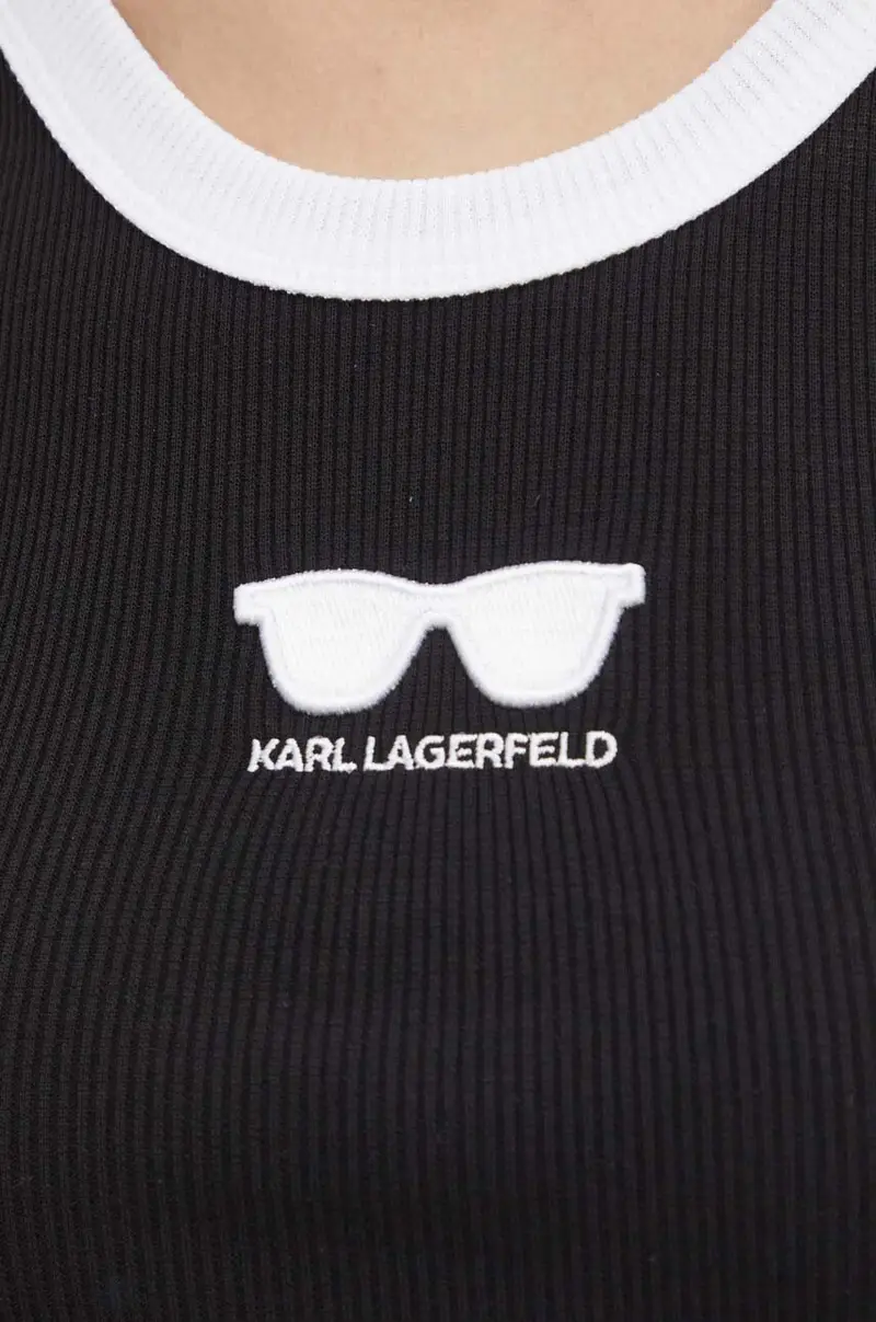 Karl Lagerfeld Top Donna Nero 3149856 miniatura 5