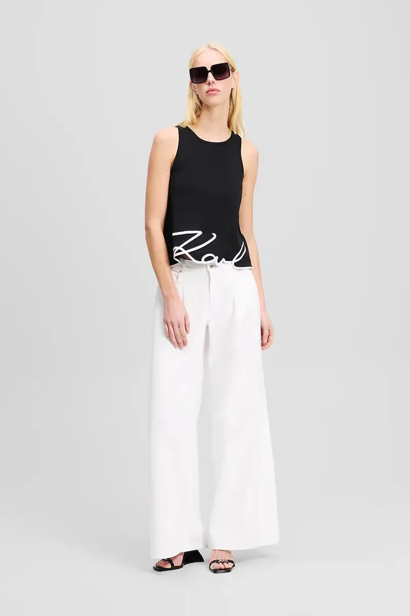 top in cotone colore nero A2W17066 miniatura 4