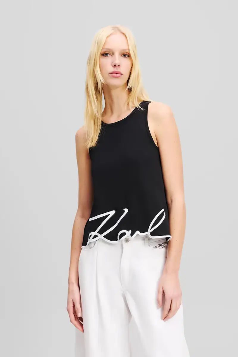 top in cotone colore nero A2W17066