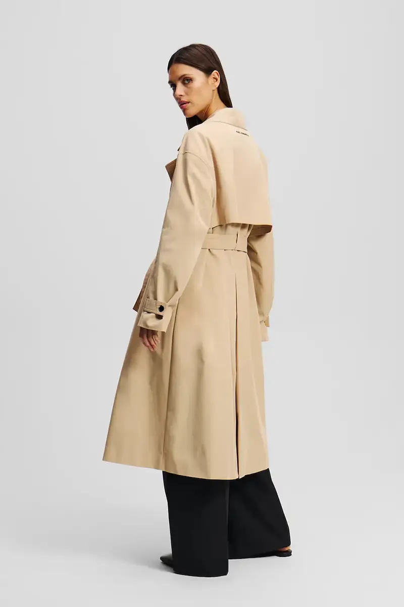 Karl Lagerfeld Trench Donna Beige 3570045 miniatura 2