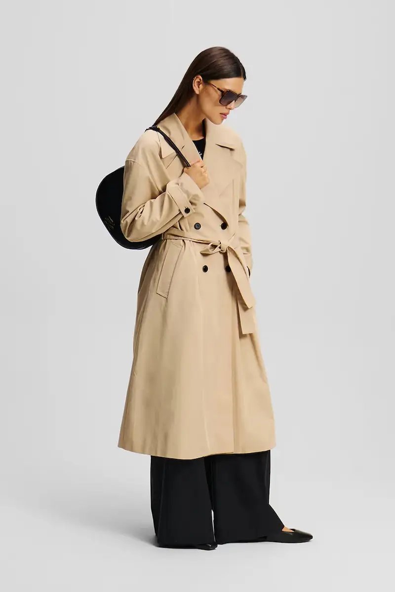 Karl Lagerfeld Trench Donna Beige 3570045 miniatura 4