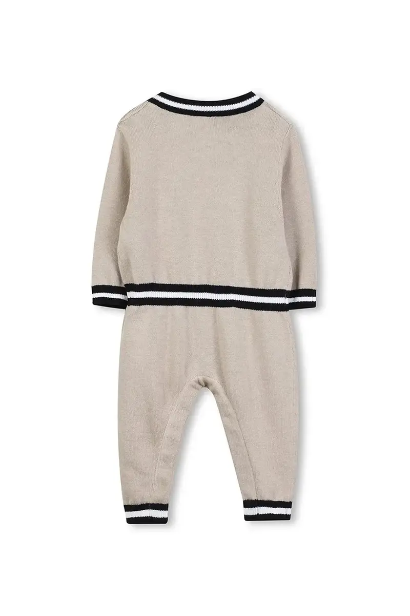 tuta neonato/a colore beige Z30973 miniatura 2