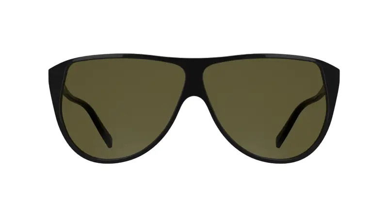 Unisex Karl Lagerfeld KL6227S 001 Occhiali da sole Acetato Nero Marrone Pilot Normale miniatura 2
