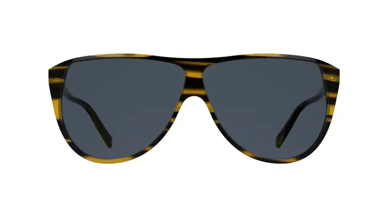 Unisex Karl Lagerfeld KL6227S 008 Occhiali da sole Acetato Nero Grigio Pilot Normale miniatura 2