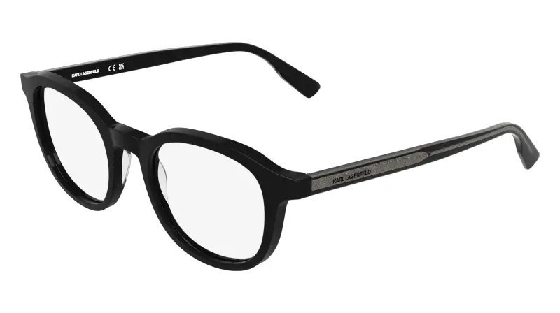 Unisex Karl Lagerfeld KL6235 001 Montature da vista Acetato Nero Geometrica Normale