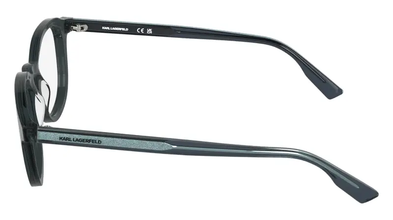 Unisex Karl Lagerfeld KL6235 020 Montature da vista Acetato Grigio Geometrica Normale miniatura 3