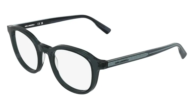 Unisex Karl Lagerfeld KL6235 020 Montature da vista Acetato Grigio Geometrica Normale