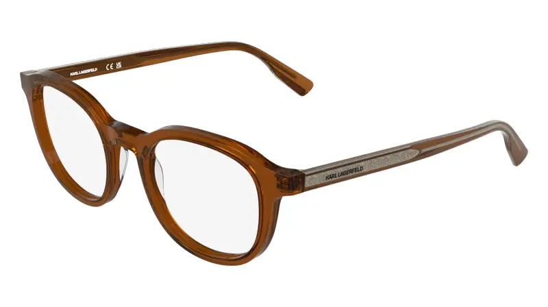 Unisex Karl Lagerfeld KL6235 216 Montature da vista Acetato Marrone Geometrica Normale