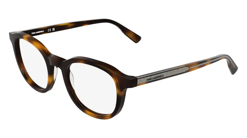 Unisex Karl Lagerfeld KL6235 240 Montature da vista Acetato Havana Geometrica Normale