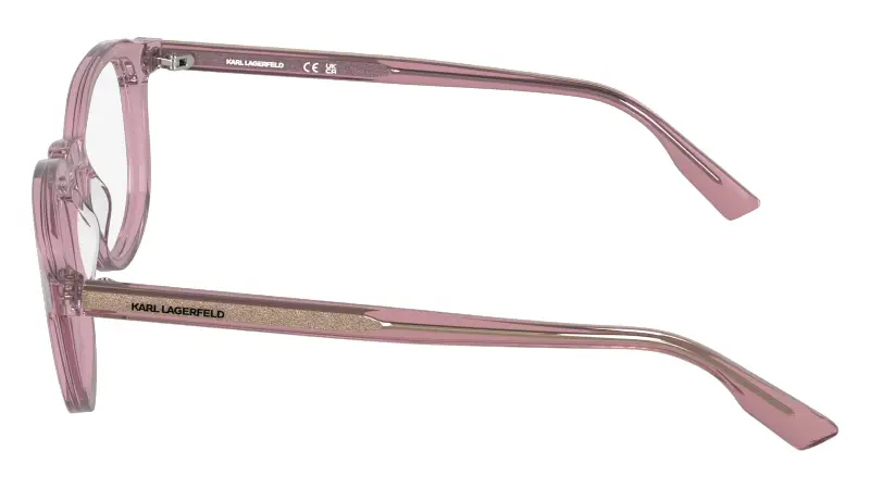 Unisex Karl Lagerfeld KL6235 601 Montature da vista Acetato Rosa Geometrica Normale miniatura 3