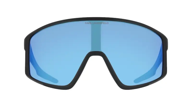 Unisex Karl Lagerfeld KLJ6228S 008 Occhiali da sole Bio-iniettato Blu Maschera Normale miniatura 2