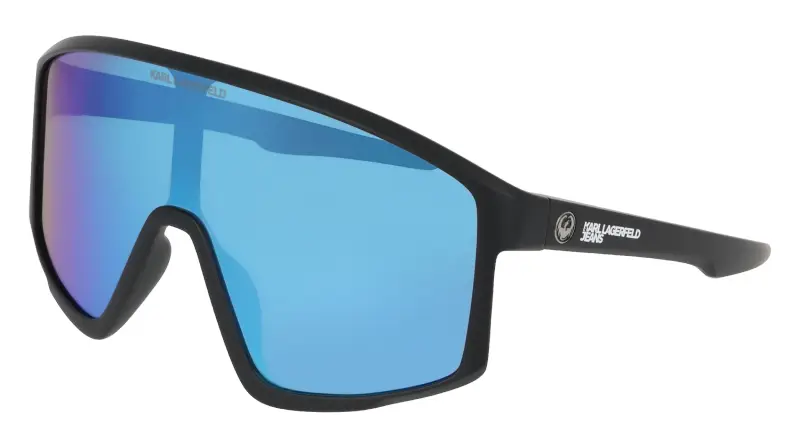 Unisex Karl Lagerfeld KLJ6228S 008 Occhiali da sole Bio-iniettato Blu Maschera Normale