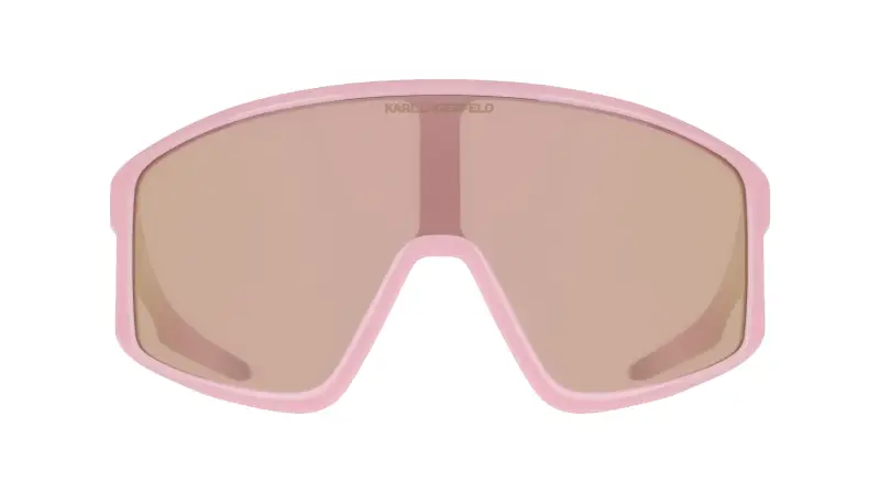 Unisex Karl Lagerfeld KLJ6228S 685 Occhiali da sole Bio-iniettato Rosa Maschera Normale miniatura 2