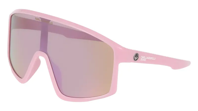 Unisex Karl Lagerfeld KLJ6228S 685 Occhiali da sole Bio-iniettato Rosa Maschera Normale