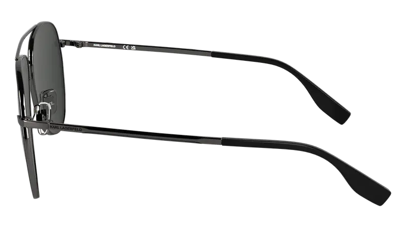 Karl Lagerfeld Unisex KL360S 015 Occhiali da sole Metallo Fumo Pilot Normale miniatura 2