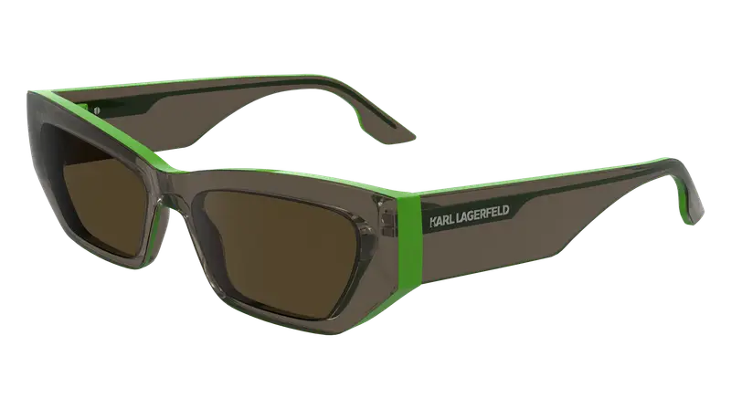 Karl Lagerfeld Unisex KL6160S 050 Occhiali da sole Iniettato Grigio Squadrata Normale