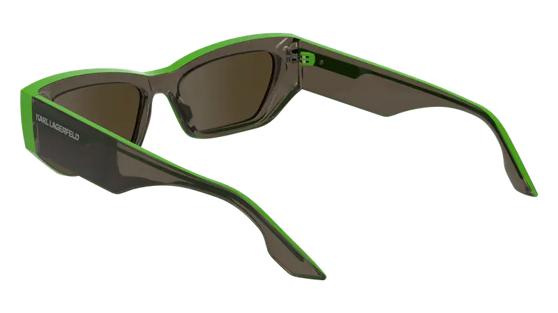 Karl Lagerfeld Unisex KL6160S 050 Occhiali da sole Iniettato Grigio Squadrata Normale miniatura 2