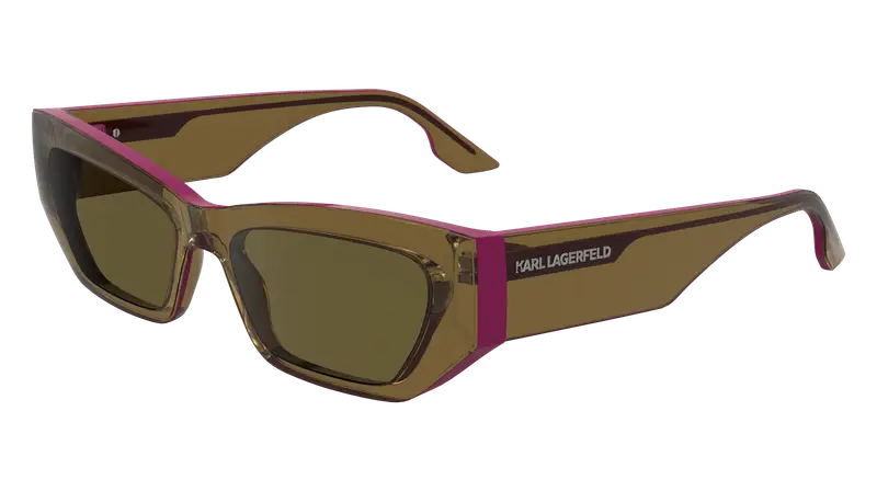 Karl Lagerfeld Unisex KL6160S 210 Occhiali da sole Iniettato Marrone Squadrata Normale